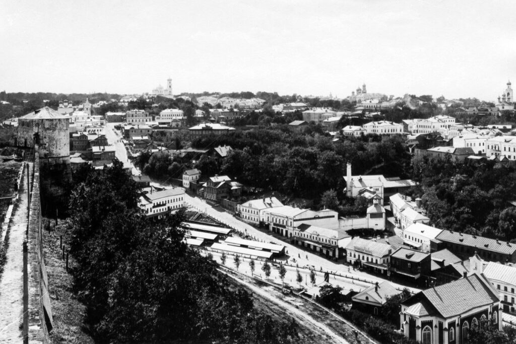 Зеленский съезд, Почаинский овраг и Ильинская гора в 1912 году